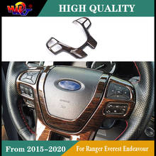 Acessórios para o interior do volante, capa decoradora do quadro do volante, ideal para ford ranger, everest, anos 2015, 2016, 2017, 2018, 2019, 2020 2024 - compre barato