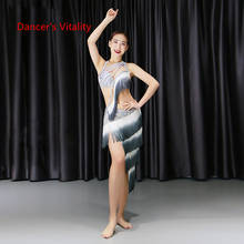 Belly Dance Bra+Split Skirt Profession Performance Clothing Female High End Sexy Tassel Suits Practice Clothes Spring And Summer 2024 - buy cheap