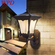 Luminária de parede movida a energia solar wpd, para áreas externas, à prova d'água, para varanda, quintal, corredor 2024 - compre barato