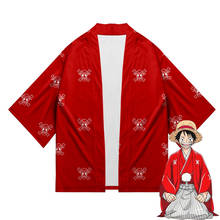 Kimono de una pieza para hombre y mujer, disfraz de samurái, Kimono japonés, mono D, gran oferta Luffy mismo Cosplay cárdigan Kimono 2024 - compra barato