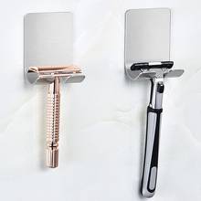 1Pcs Wall-mounted Stainless Steel Razor Holders Wall Adhesive Shaver Storage Racks Kitchen Door Bathroom Sticky Hooks For Plugs 2024 - buy cheap