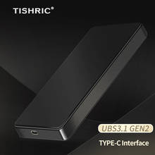 Корпус для внешнего жесткого диска TISHRIC 2,5, чехол для жесткого диска с SATA на USB 3,1 Type-C 2024 - купить недорого