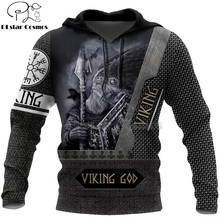 PLstar Cosmos Viking Warrior Tattoo New Fashion Tracksuit casual 3D Print Zipper/Hoodie/Sweatshirt/Jacket/Men's Women style-60 2024 - buy cheap