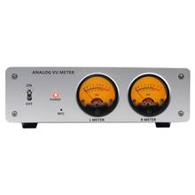 AC 220V Dual VU Meter Stereo Analog Audio Amplifier Board level Indicator Voice Control Backlight Brightness Adjustable 2024 - buy cheap