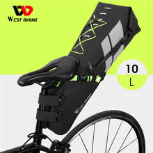 WEST BIKING велосипедная Сумка-седло 17 л, макс., вместительный складной багажник для велосипеда, водонепроницаемая сумка Pannier, аксессуары для горного и дорожного велосипеда 2024 - купить недорого