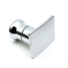 Maçaneta da porta do chuveiro push pull maçaneta da porta de vidro push maçaneta da porta liga quadrado único furo punho (lq12) 2024 - compre barato