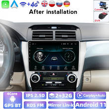 Radio Multimedia con GPS para coche, Radio con reproductor de vídeo, 2 Din, Dvd, sin Cd, Android, para Toyota Camry 8 50 55 2011-2014 2024 - compra barato