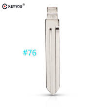 KEYYOU 10 unids/lote mejor calidad sin cortar de llave de coche para JAC HEYUE zhongtai Craft J6 J3 Flip No.76 en blanco 2024 - compra barato