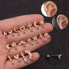 1PC 16G Ear Ring Stud Tragus Cartilage Conch Cartilage Earrings Labret Lip Piercing Kit  Piercing Helix Body Jewelery 2024 - buy cheap