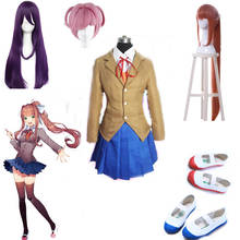 Fantasia cosplay de doki doki, fantasia de clube da literatura, mobília, ayori, yuri, natsuki, traje escolar para meninas, traje para cosplay 2024 - compre barato