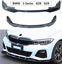 Front Lip Spoilers For BMW 3 Series G20 G28 2019 2020 2021 2022 High Quality PP Black & Carbon Fiber Grain Bumper Diffuser 2024 - buy cheap