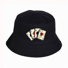 Poker Spades A Interesting Printed Bucket Hats Summer High quality fisherman's hat Women Men fisherman hat Snapback Hats 2024 - buy cheap