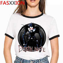 Camiseta con estampado de Death Note Shinigami para hombre y mujer, remera con estampado de Anime Kawaii de Ryuk Harajuku, playera con estampado de los 90, camiseta de Hip Hop 9 2024 - compra barato