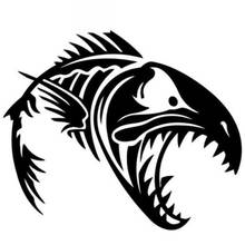 Car Stickers Fish Skeleton Funny PVC Car Decoration Accessories Stickers Creative Waterproof Sunscreen Black/white,15cm*14cm 2024 - buy cheap