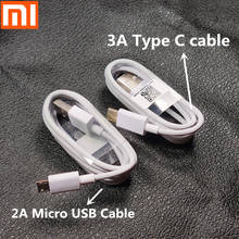 Original Xaomi Cable Fast charger cable 3A Type C/2A micro USB cable For xiaomi mi max 2 3 mix 2 3 Redmi Note 7 5 6 mi 6 9 CC 2s 2024 - buy cheap