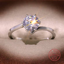 Женское кольцо из серебра 925 пробы, с камнями ааа 2024 - купить недорого