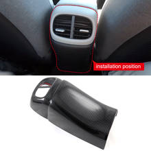 Car Accessories for Hyundai Elantra Avante CN7 2020 2021 2022 Carbon Fiber Look Interior Rear Air Vent Panel Cover Trim 2024 - buy cheap