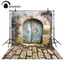 Allenjoy Bricks background Old Wooden Doors Stone Retro Wedding Photography prop photocall Nostalgia Valentine photobooth studio 2024 - buy cheap