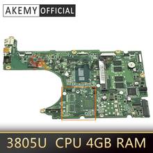 Akemy laptop Motherboard For ACER Aspire R3-471 Pentium 3805U with 4GB RAM Mainboard DA0ZQXMB8E0 SR210 DDR3 2024 - buy cheap