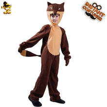 Qlq cosplay trajes animais crianças bonito raposa crianças fantasiar-se festa fantasia vestido role play engraçado raposa macacão para criança 2024 - compre barato
