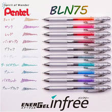 Pentel-Bolígrafo de Gel japonés BLN75, recambio de secado rápido, cabezal de tubo de aguja transparente, 1 ud. 2024 - compra barato