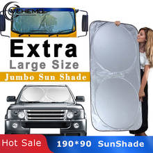 Vehemo 190*90 Car SunShade Auto Sun Visor Large Windshield Window Covers Block Protector Durable Outdoor Foldable Coche  SUV 2024 - buy cheap