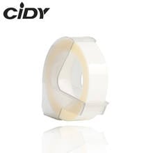 Cidy-máquina de etiquetar compatível com dymo 1610 12965 1880, 1 peça, cor clara, etiquetas 3d, gravação de plástico, 9mm * 3m, motex e101 2024 - compre barato