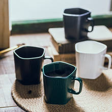 Taza nórdica de cerámica de Color esmaltado, taza de leche y café de forma Irregular, taza creativa para oficina, taza de desayuno de porcelana para el hogar 2024 - compra barato