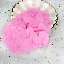 2.5cm 10g pelo saco colorido rosa ouro confetes de papel tecido para balão de ano novo casamento festa de aniversário mesa decoração ballon 2024 - compre barato