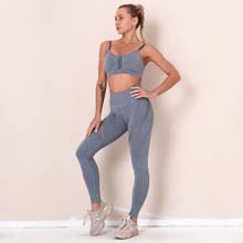 Seamless Yoga Bra Set Women Fitness Sports Suit Gym Clothing Crop Top Bra High Waist Sexy Running Leggings Workout tops pants 2024 - buy cheap
