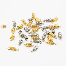 10/20pcs Gold Rhodium Screw Cylinder Clasps Buckle Connectors For Jewelry Making Accessories DIY Bracelet Necklace Hand Made 2024 - buy cheap