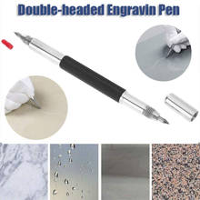 Tungsten Carbide Tip Scriber Dual-end Etching Engraving Scriber Pen with Caps for Glass Ceramics Metal 2024 - buy cheap