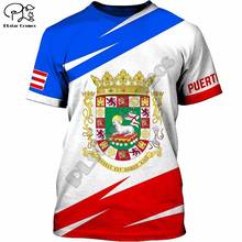 PLstar Cosmos 2021 Puerto Rico Flag Emblem New Fashion Men/Women T-Shirts 3d Printed Summer Short-Sleeve Top Streetwear Style-4 2024 - buy cheap