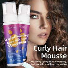 200ml Strong Hold Hair Mousse Curly Hair Mousse Styling Define Curly Hair Finishing Anti-Frizz Fixative Hair Foam Mousse 2024 - buy cheap