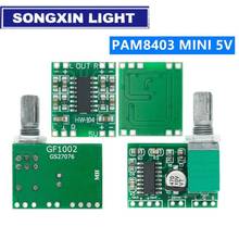 1 Uds. ROBOT SAMIORE PAM8403 mini 5V tablero amplificador digital con potenciómetro de conmutación puede ser alimentado por USB GF1002 2024 - compra barato