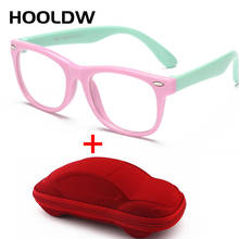 HOOLDW Fashion Flexible Children Glasses TR90 Silicone Kids Eyeglasses Boys Girls Baby Optic Frame Computer Transparent Eyewears 2024 - buy cheap