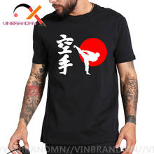 Camisetas japonesas de algodão, camisetas masculinas casuais de mangas curtas, kokushinkai kyokushin karatê 2024 - compre barato