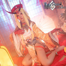 Fantasia de gamefate/grand ordem fgo, shuten-douji cheongsam + acessório para cosplay, festa feminina, halloween, frete grátis 2021 2024 - compre barato