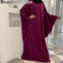 Formal muçulmano mulher vestido sólido abaya oração vestuário robe khimar roupa islâmica dubai turquia namaz jurken abayas kalenmos 2024 - compre barato