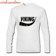 Лидер продаж, Vikings, Мужская футболка с длинными рукавами, Vegvisir, модная футболка, Топы, Just Pillage, Viking Graphic, Мужская хлопковая футболка большого размера 2024 - купить недорого
