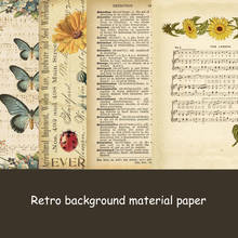 Music Flowers Bill Vintage Material Background Paper Junk Journal Diary Planner Scrapbooking Decorative DIY Craft Paper Photo 2024 - buy cheap