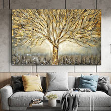 Gold Tree diamond painting abstract pictures For Home Wall decor diamond embroidery full drill,square round mosaic gift YG2297 2024 - buy cheap