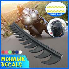 5 Color Reflective Rubber Dirt Biker Motocross Mohawk Biker Helmet Mohawks Spikes Motorcycle Helmet Mohawk Sticker 2024 - buy cheap