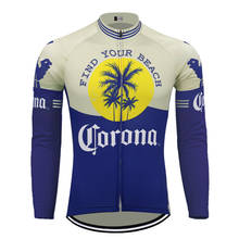 beer Corona long sleeve winter fleece & no fleece cycling Jersey cycling clothing maillot ciclismo mtb jersey 2024 - buy cheap