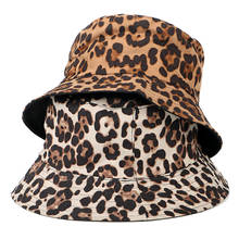 Leopard Reversible Female Bucket Hat Hip Hop Printed Women Summer Hat Cap Outdoor Fishing Lady Panama Casual Female Cap Sunhat 2024 - buy cheap