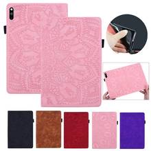 Flower 3D Embossed Cover for Samsung Galaxy Tab A 8.0 2018 T387 SM-T387V T387W Leather Protective Shell for Samsung Tab A Case 2024 - buy cheap