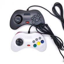 Высококачественный проводной игровой контроллер USB, классический геймпад, контроллер для системы Saturn, стиль для ПК, для Sega 2024 - купить недорого