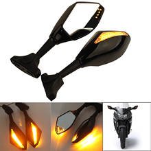 Motor Accessories Motorcycle LED Turn Signals Rearview Sport Bike Mirrors for HONDA SUZUKI KAWASAKI YAMAHA Ducati 2024 - buy cheap