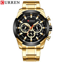 CURREN Fashion Mens Watches Brand Luxury WristWatch Quartz Clock Blue Watch Men Waterproof Sport Chronograph Relogio Masculino 2024 - buy cheap