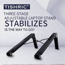 TISHRIC T6 Laptop Stand/Racks/Base/Holder Adjustable Foldable Laptop Stand Aluminium Notebook Stand Support Laptop Accessories 2024 - buy cheap